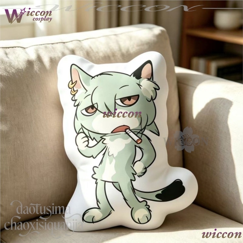Decorative Throw Pillow - دمية نيبولاكلوك تشاينسموكر كات نسخة Q،