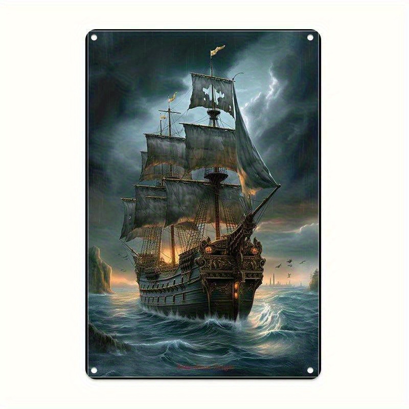 Home Decor Nautical - لافتة فنية جدارية معدنية على شكل