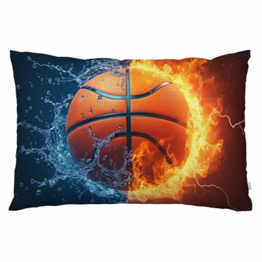 Decorative Throw Pillow - غطاء وسادة بتصميم كرة السلة على