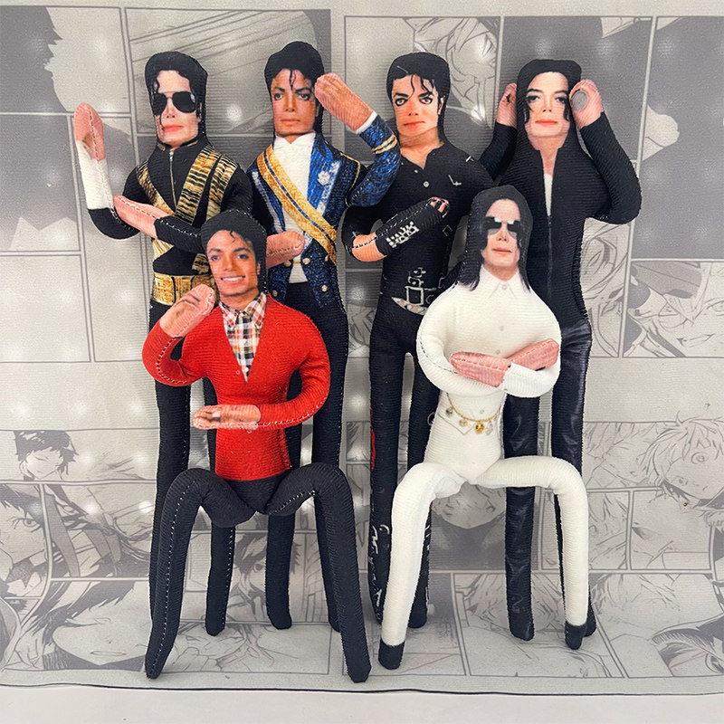 Home Decor Statue - دمية مايكل جاكسون المحشوة ذات المفاصل