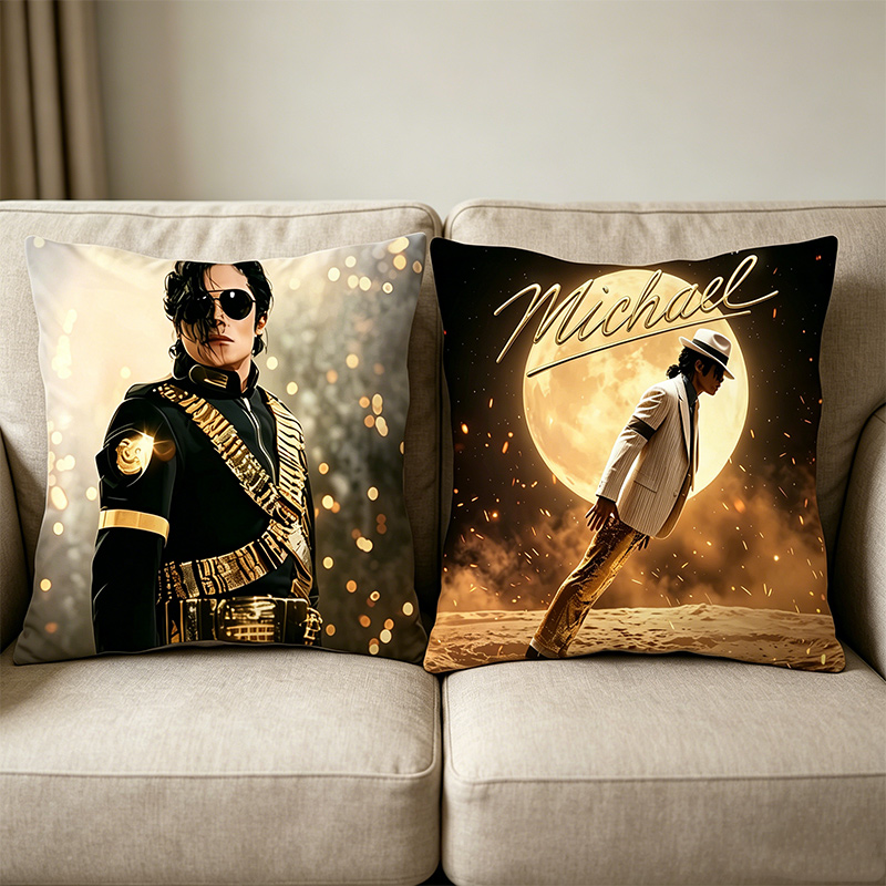 Decorative Throw Pillow - غطاء وسادة مايكل جاكسون، غطاء وسادة