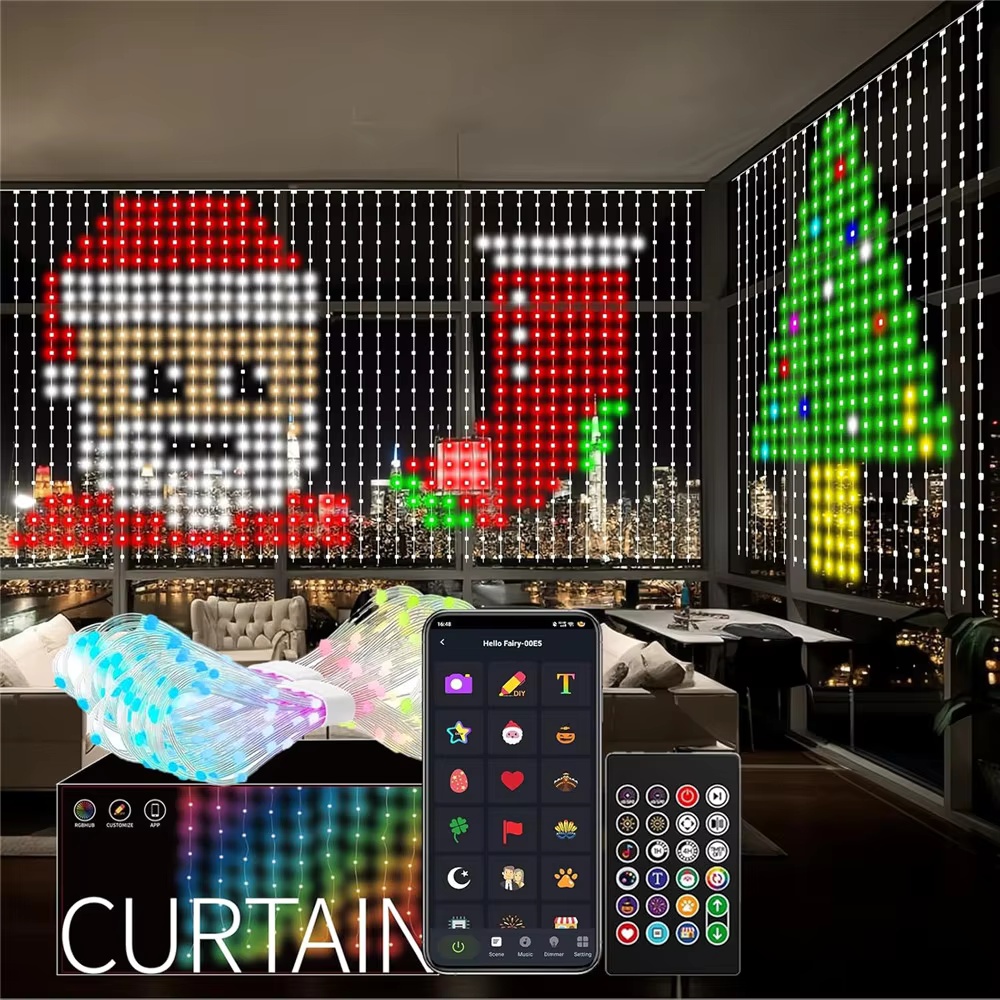 Home Decor App - أضواء ستارة ذكية RGB قابلة للبرمجة