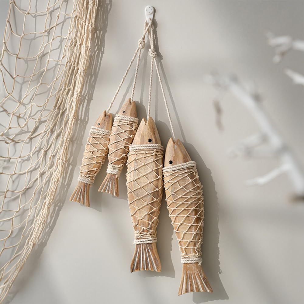 Home Decor Nautical - ديكور جداري خشبي منحوت على شكل
