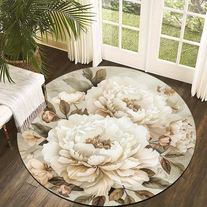 Home Decor Trend 2026 - سجادة ألعاب كابيبارا دائرية بتصميم حيوان