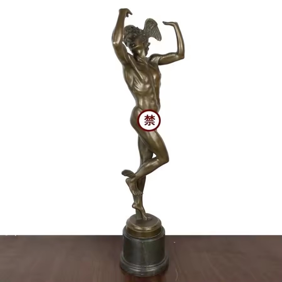 Home Decor Hermes - البرونزية اليونانية هيرميس الرومانية الزئبق تمثال