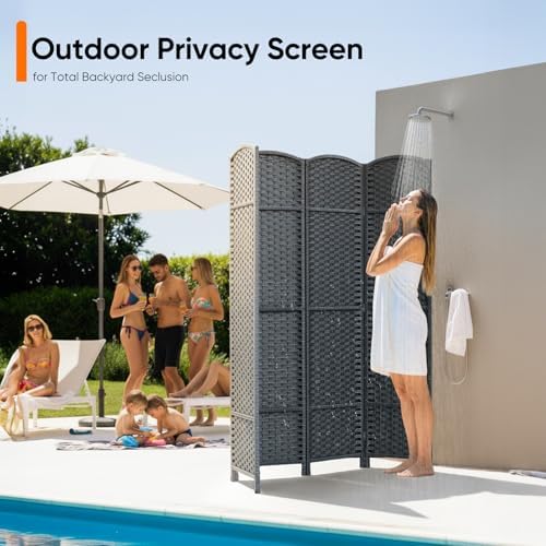 حاجز خصوصية خارجي قابل للطي بأ - مراجعة Room Divider Screen وسعره