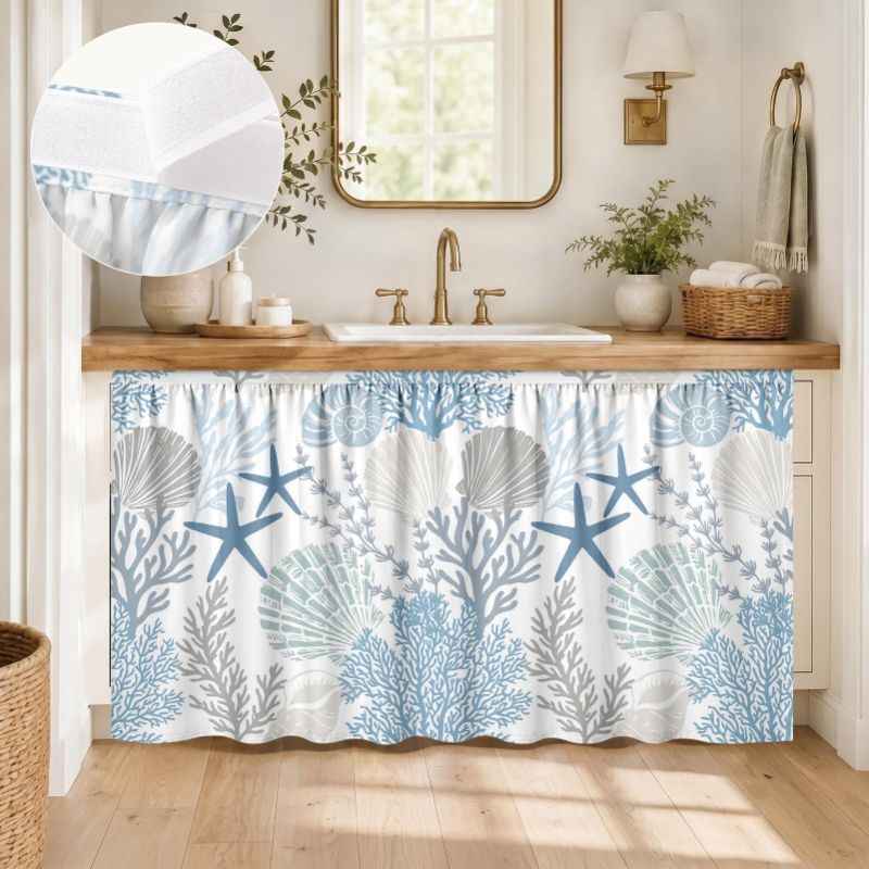 غطاء خزانة تحت الحوض من فيكاما - مراجعة Home Decor Nautical وسعره