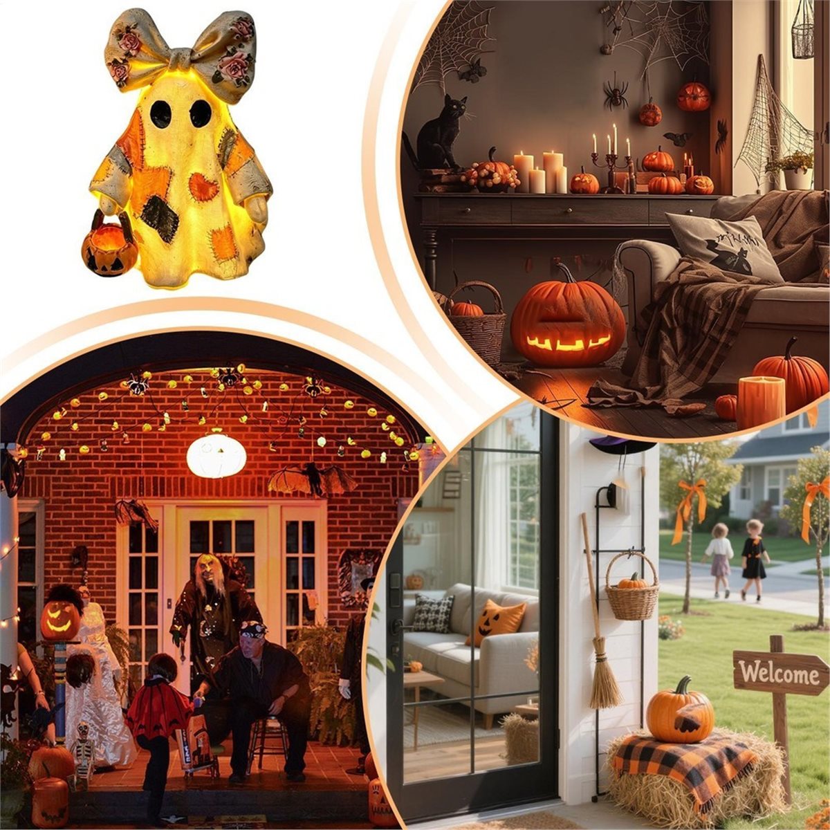 تمثال شبح الهالوين المضيء لعام - مراجعة Home Decor Trend 2026 وسعره