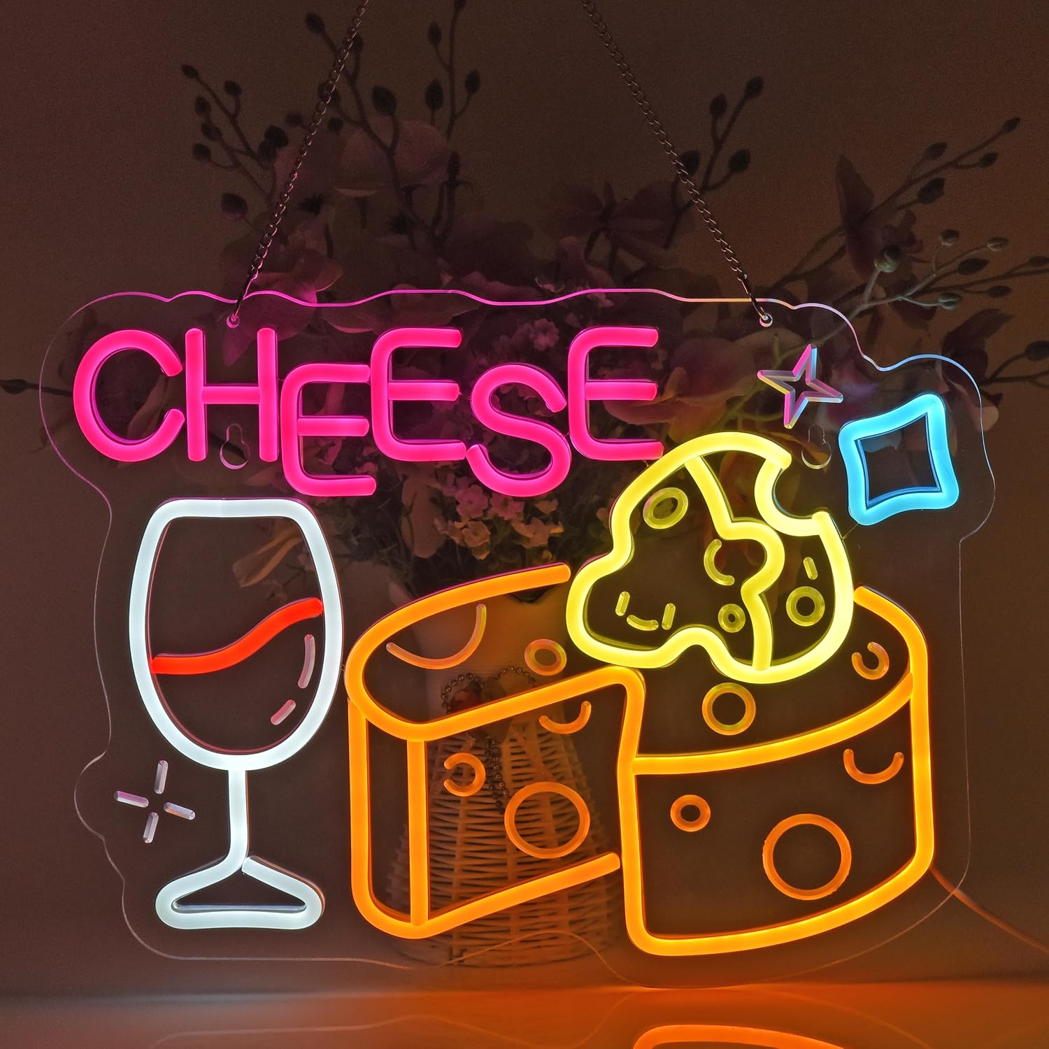 لافتة نيون على شكل جبنة، إضاءة - مراجعة Home Decor Retail Stores وسعره