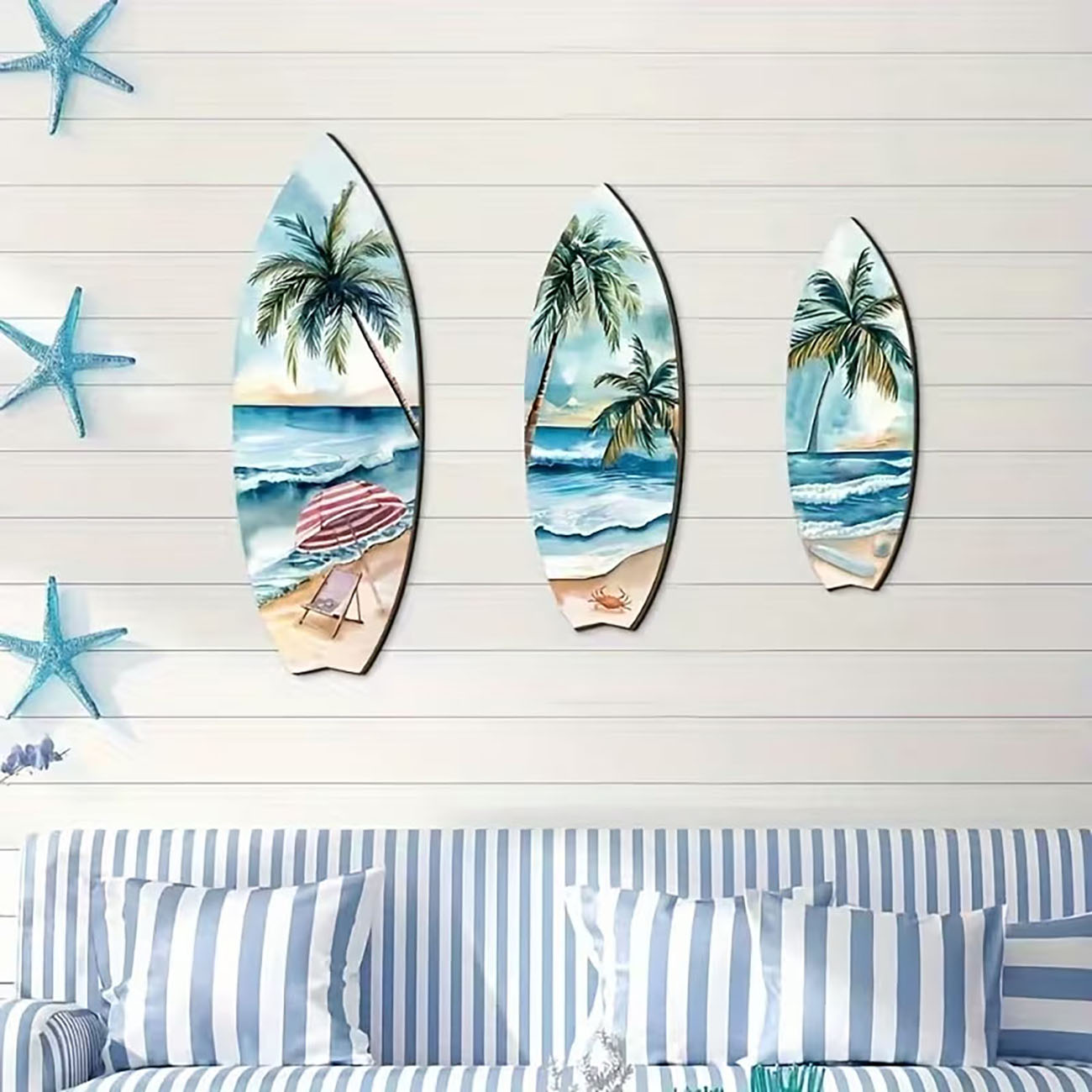 مجموعة من 3 قطع فنية خشبية للج - مراجعة Home Decor Nautical وسعره