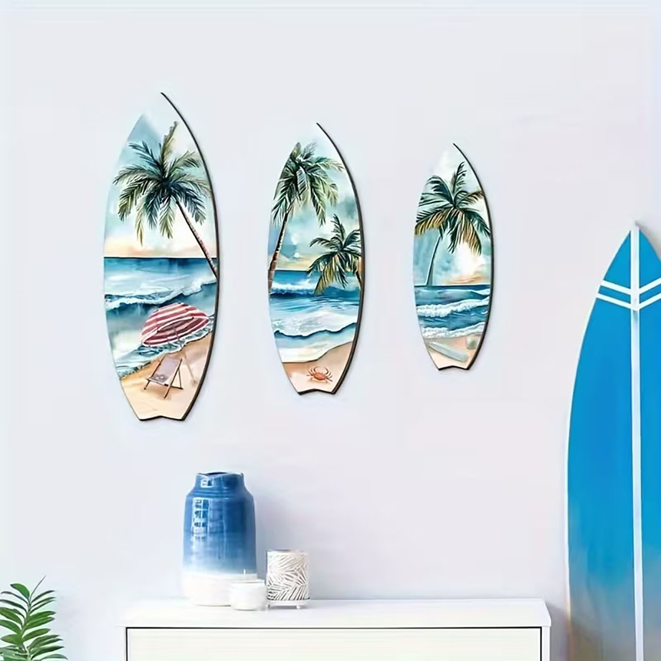 مجموعة من 3 قطع فنية خشبية للج - مراجعة Home Decor Nautical وسعره