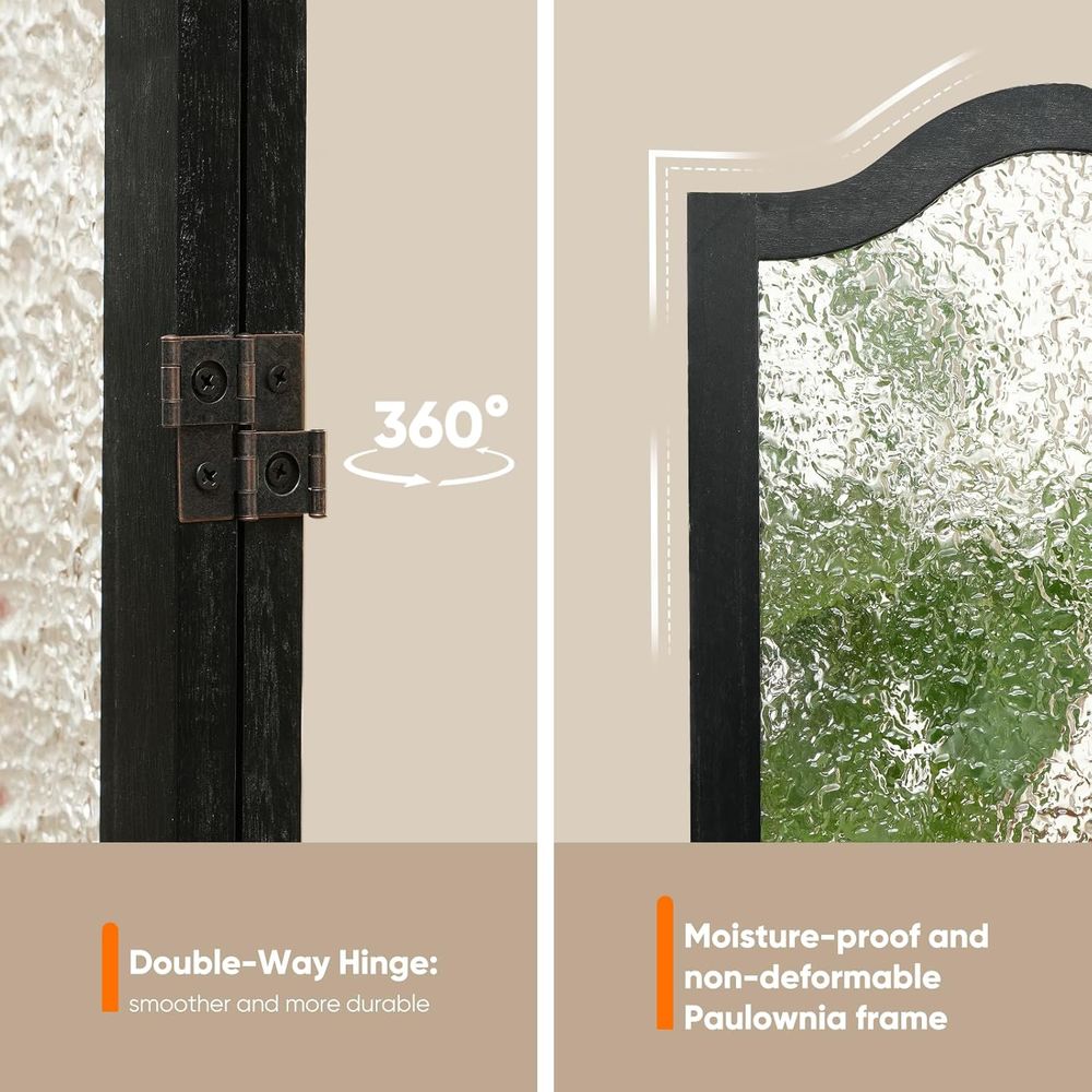 فاصل غرفة أكريليك أسود بثلاثة  - مراجعة Room Divider Screen وسعره