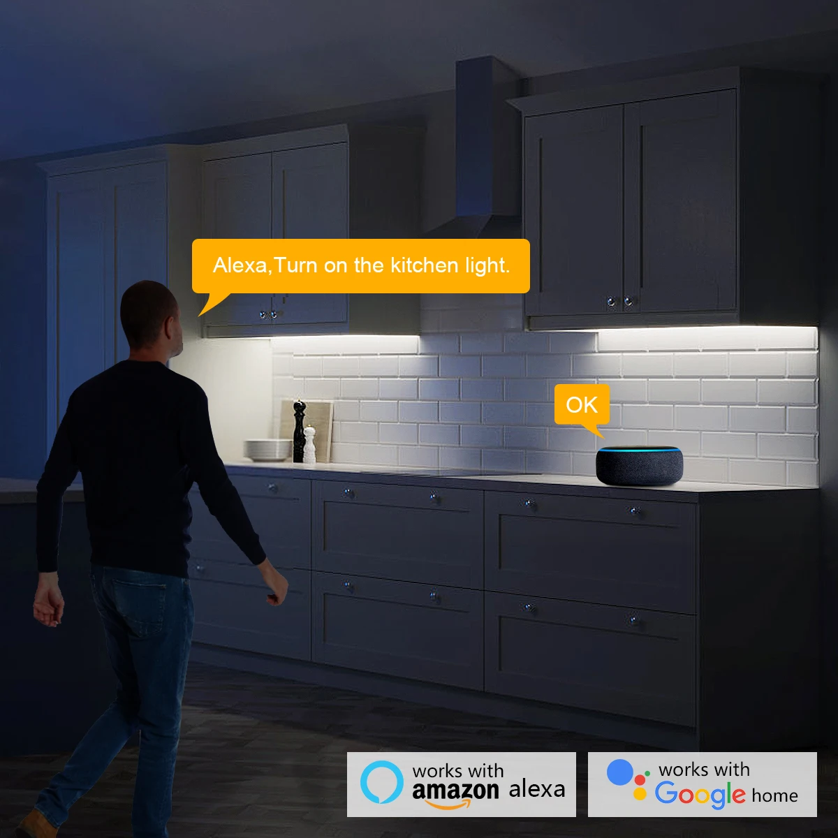 مصباح LED ذكي للتحكم الصوتي بت - مراجعة Home Decor App وسعره