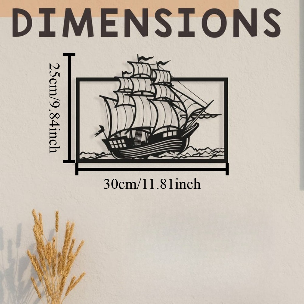 لوحة جدارية معدنية على شكل قار - مراجعة Home Decor Nautical وسعره