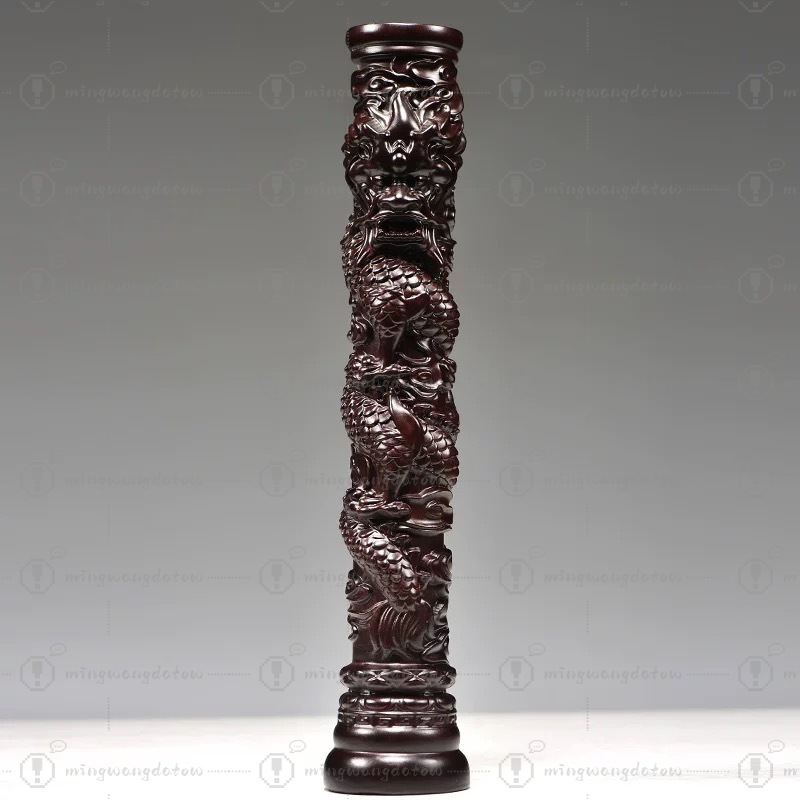 تمثال عمود التنين المنحوت من خ - مراجعة Home Decor Statue وسعره
