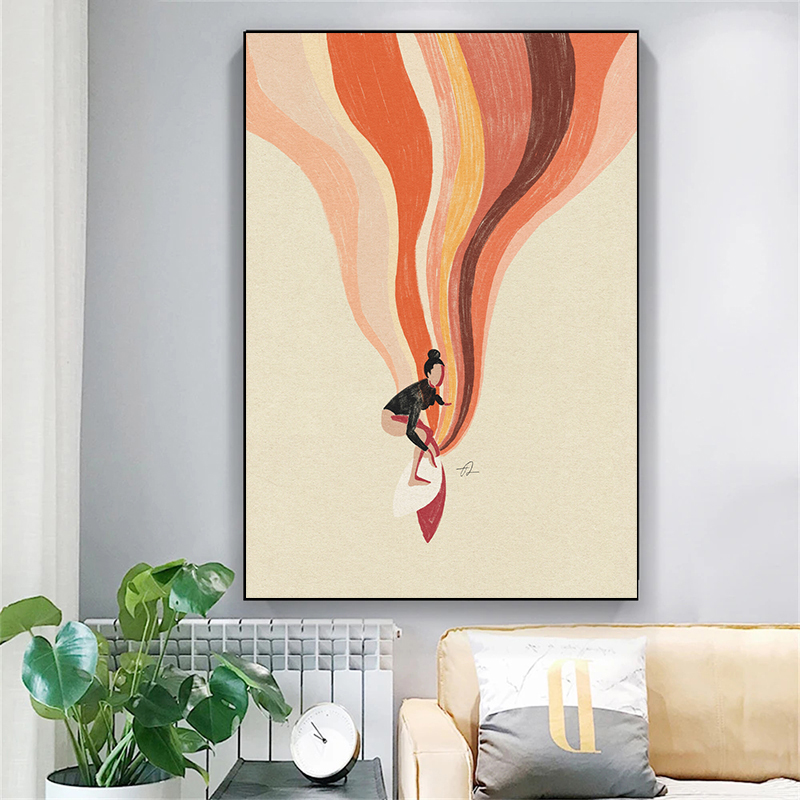 لوحة فنية نورديكية بسيطة مطبوع - مراجعة Home Decor Nautical وسعره