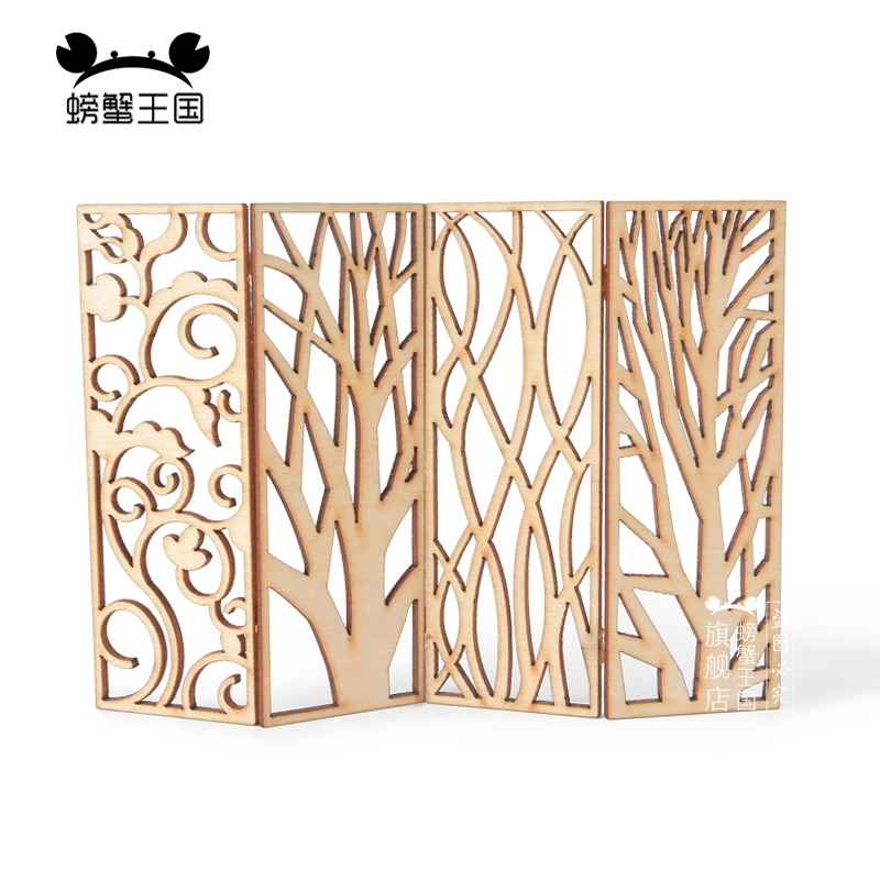 4 قطع من حواجز تقسيم خشبية مصغ - مراجعة Room Divider Screen وسعره