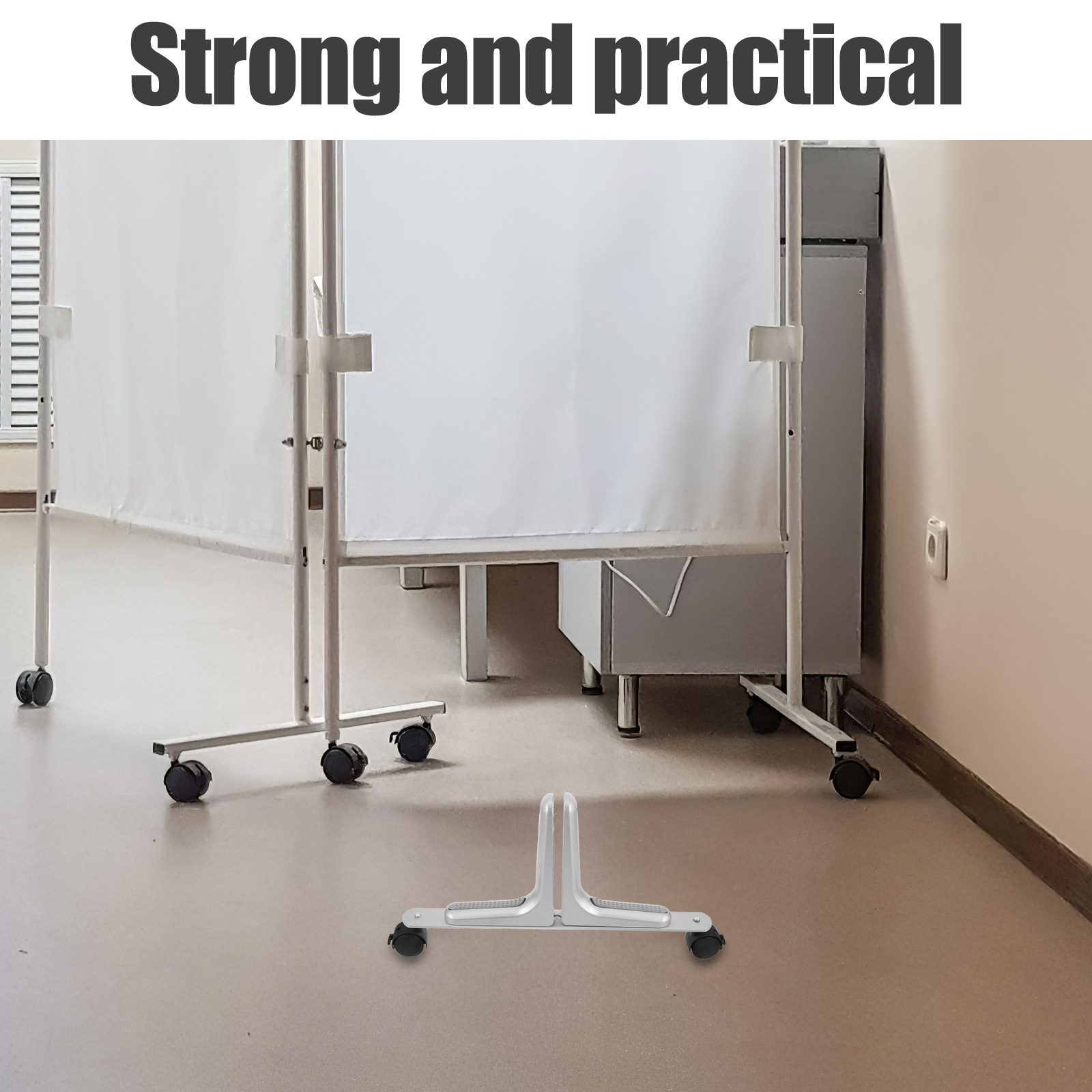قاعدة دعم فضية بعجلات متحركة و - مراجعة Room Divider Screen وسعره