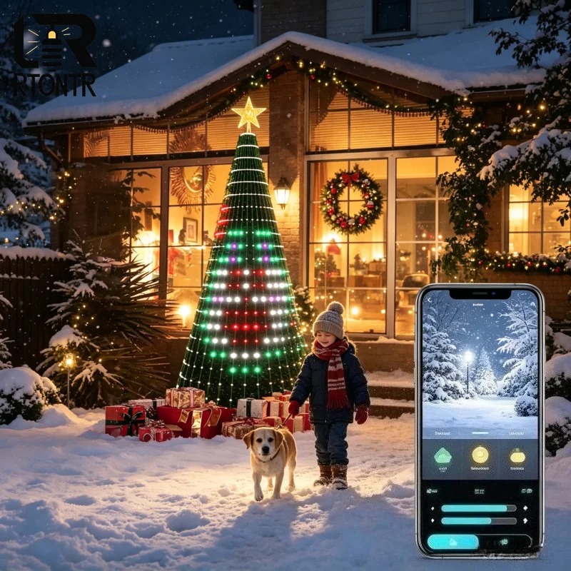 أضواء شجرة عيد الميلاد على شكل - مراجعة Home Decor App وسعره