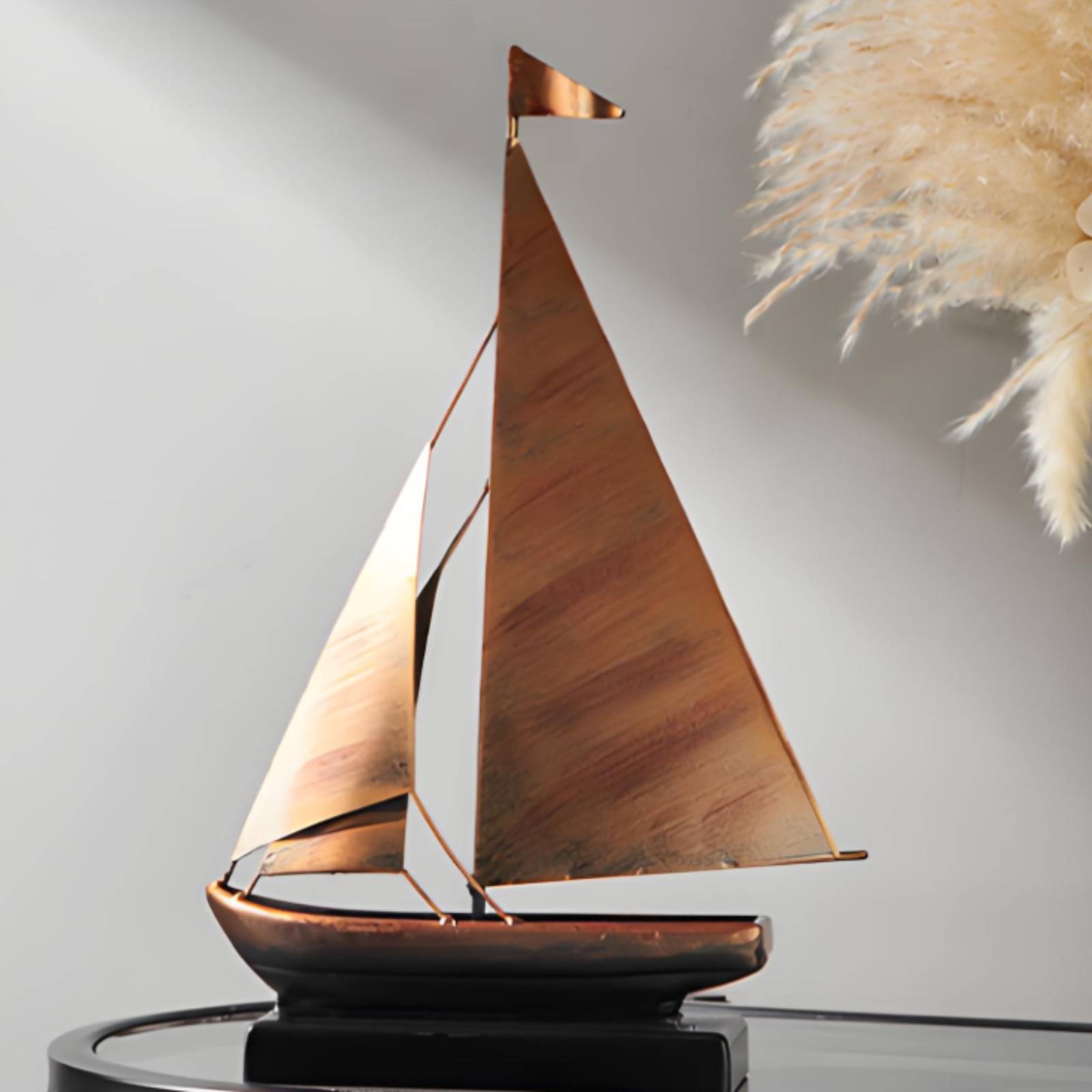 زينة قارب شراعي برونزي ذهبي، ن - مراجعة Home Decor Nautical وسعره