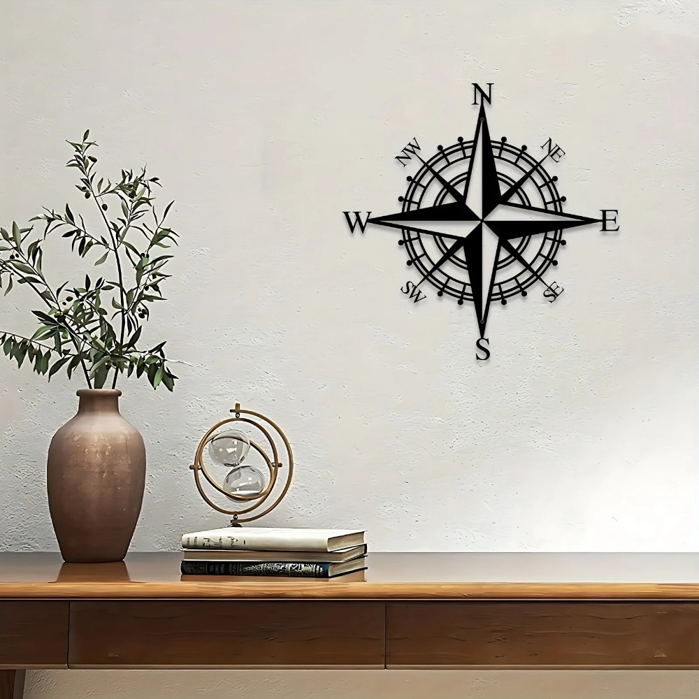 ديكور جداري معدني على شكل بوصل - مراجعة Home Decor Nautical وسعره