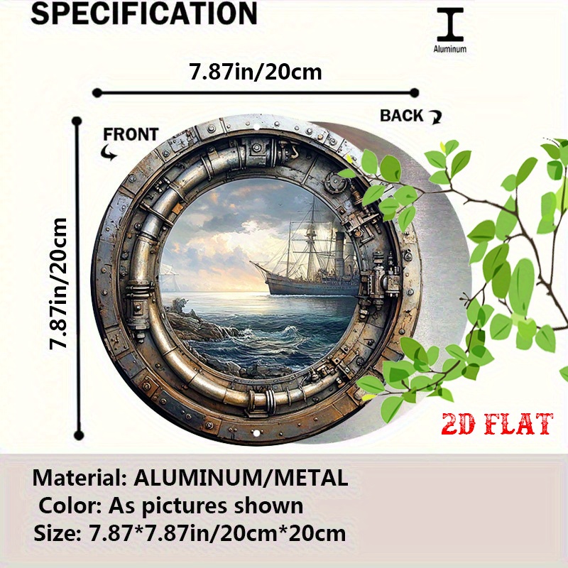 لوحة جدارية معدنية بحرية عتيقة - مراجعة Home Decor Nautical وسعره