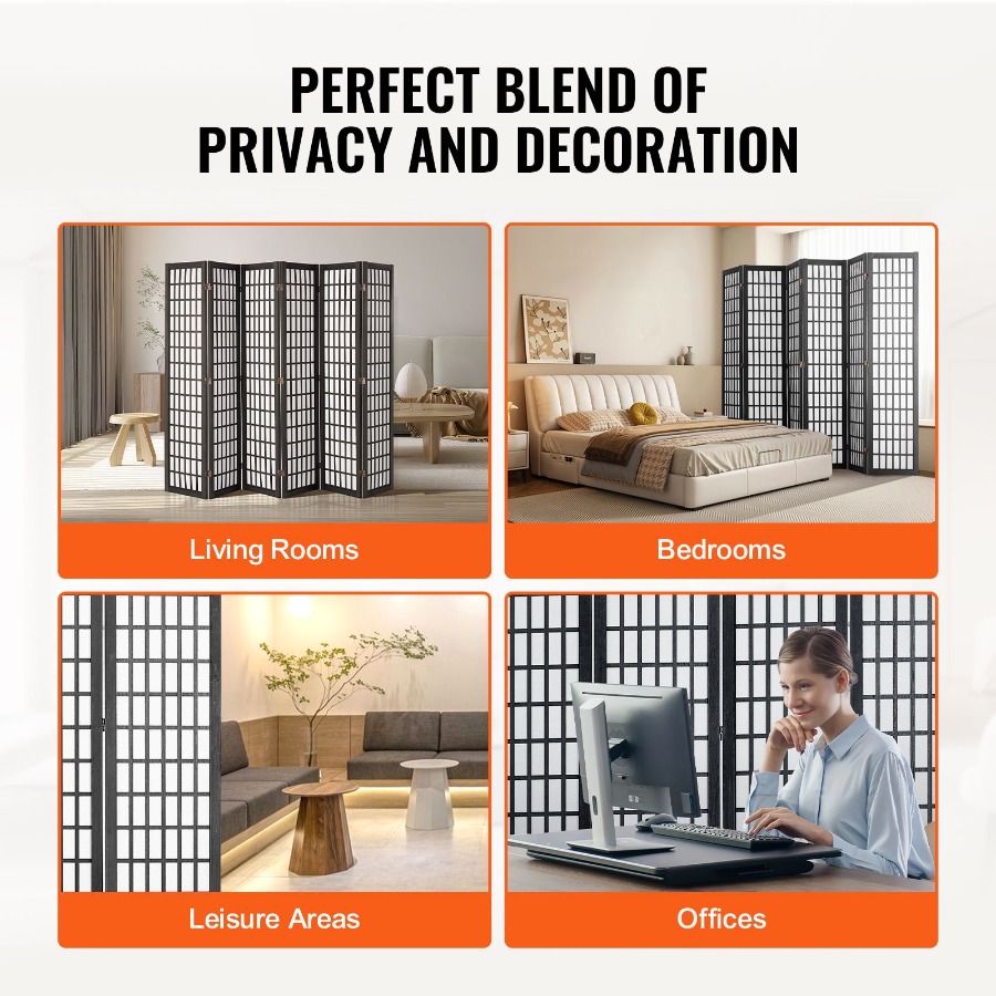 حاجز غرفة ياباني قابل للطي بـ  - مراجعة Room Divider Screen وسعره