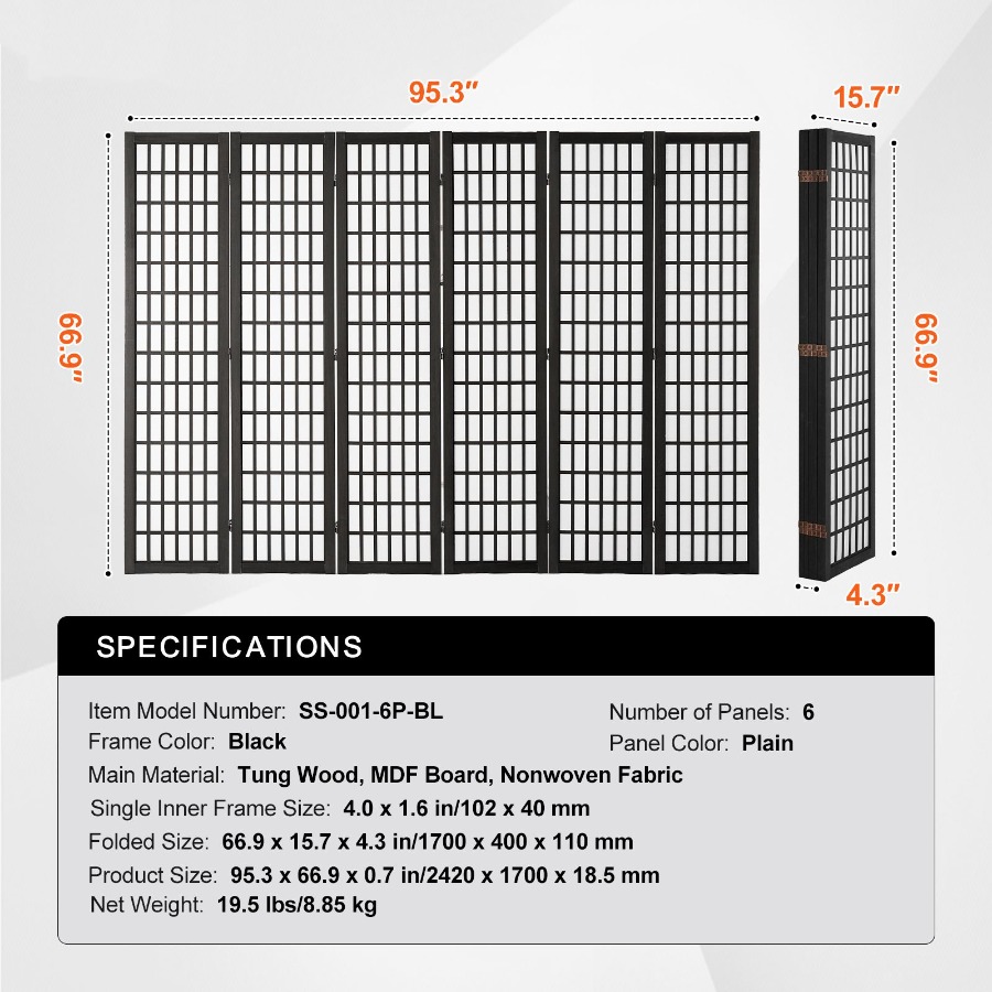 حاجز غرفة ياباني قابل للطي بـ  - مراجعة Room Divider Screen وسعره