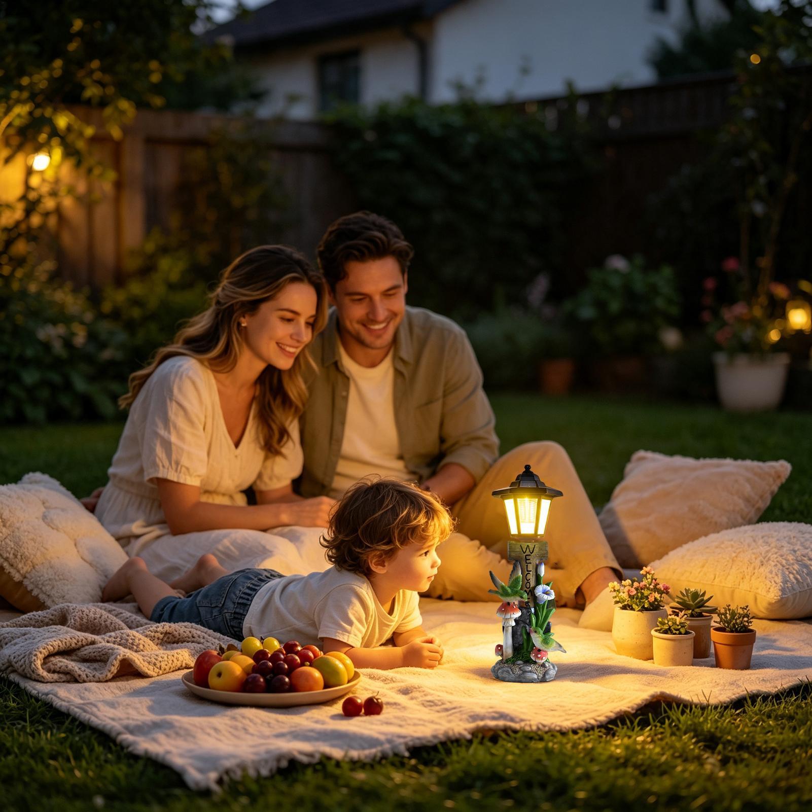 أضواء حديقة تعمل بالطاقة الشمس - مراجعة Home Decor Statue وسعره