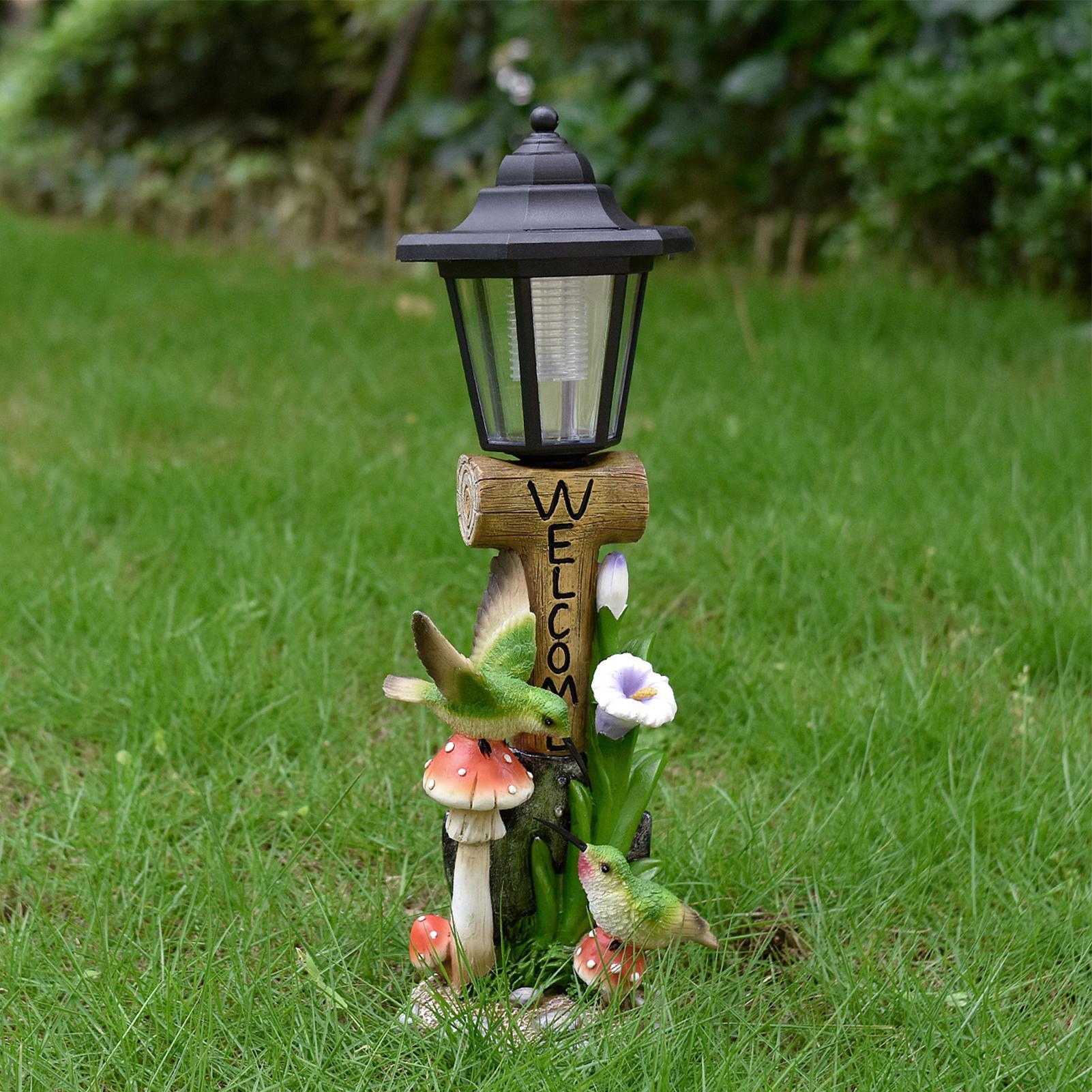 أضواء حديقة تعمل بالطاقة الشمس - مراجعة Home Decor Statue وسعره