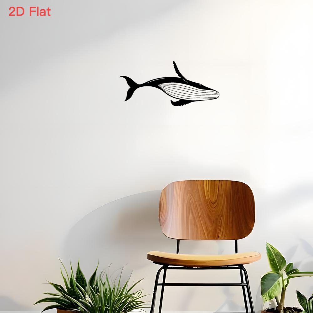 لوحة جدارية معدنية على شكل حوت - مراجعة Home Decor Nautical وسعره