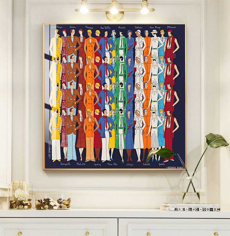 الخيول الحديثة قماش اللوحة صور - مراجعة Home Decor Hermes وسعره