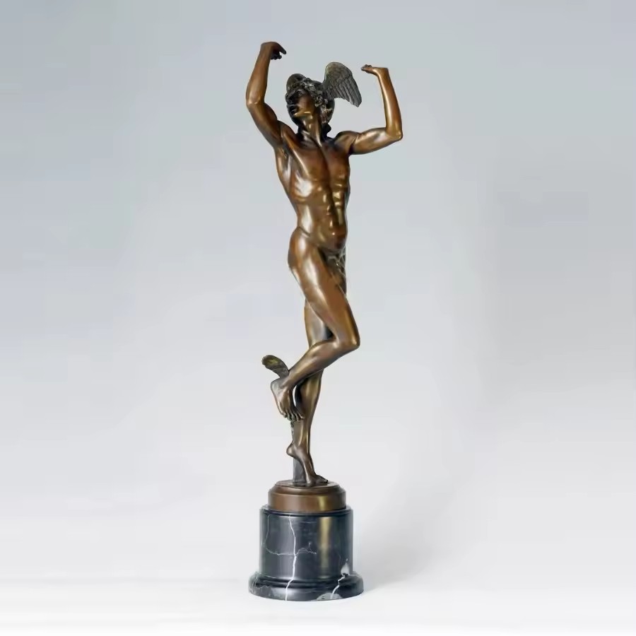 البرونزية اليونانية هيرميس الر - مراجعة Home Decor Hermes وسعره