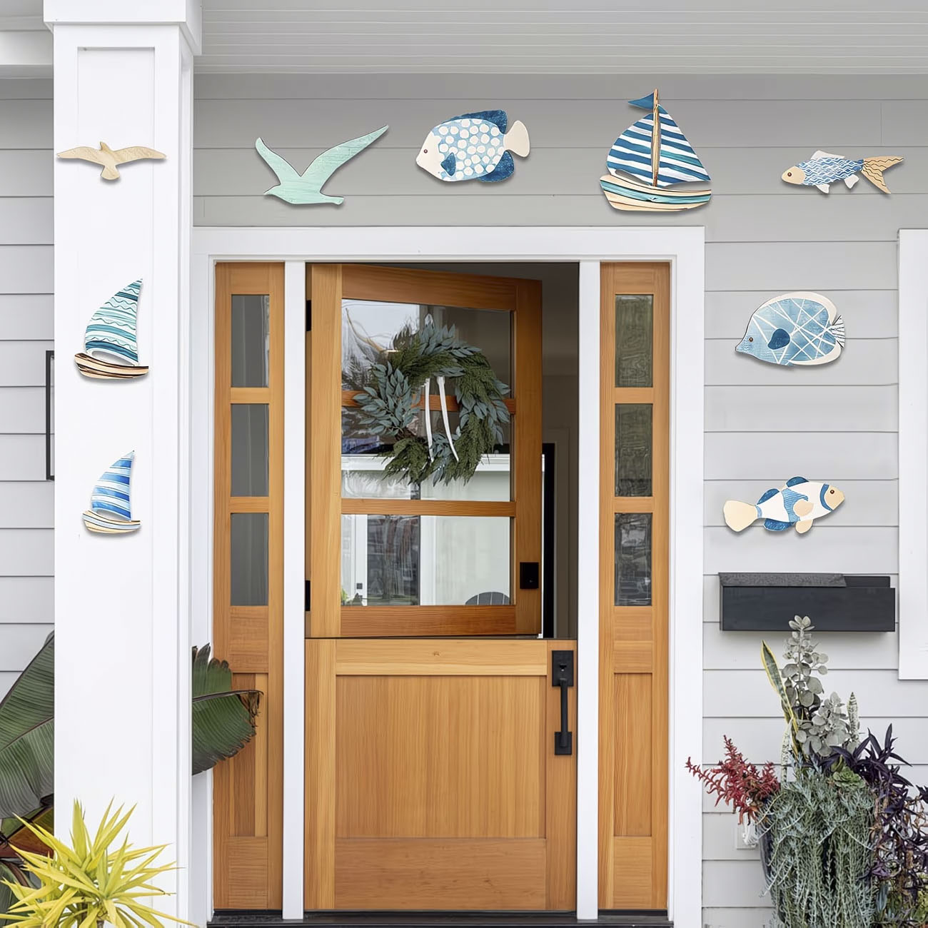 9 قطع ديكور خشبي للحائط بتصميم - مراجعة Home Decor Nautical وسعره