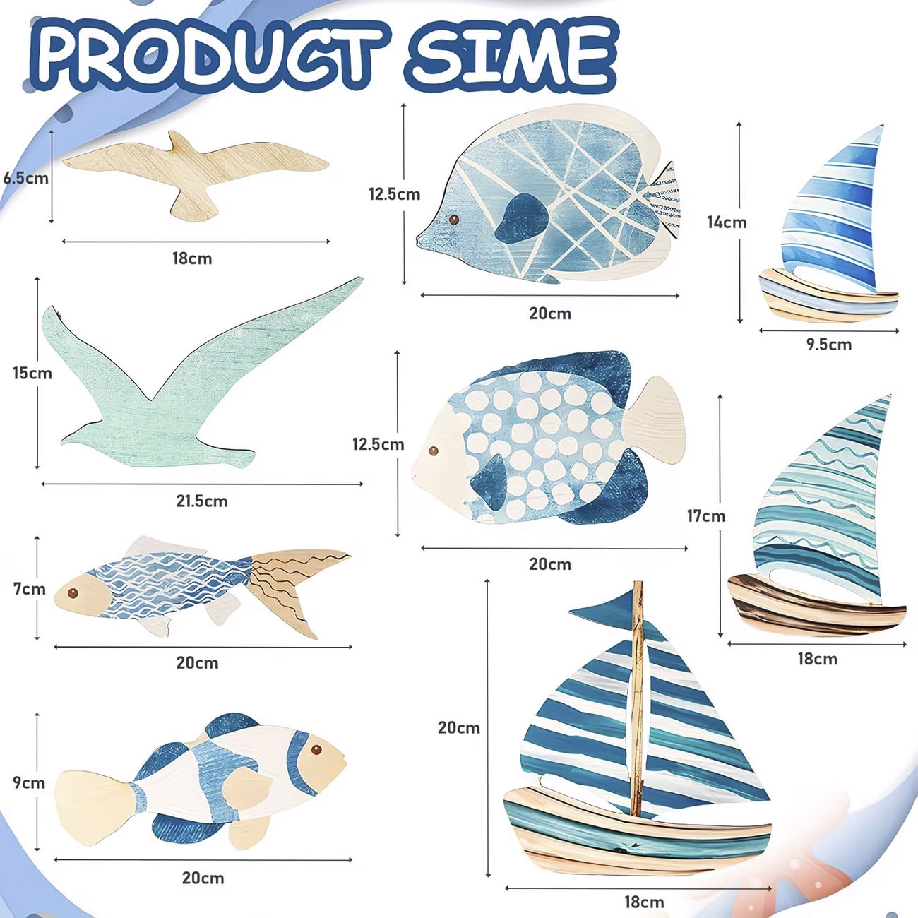 9 قطع ديكور خشبي للحائط بتصميم - مراجعة Home Decor Nautical وسعره