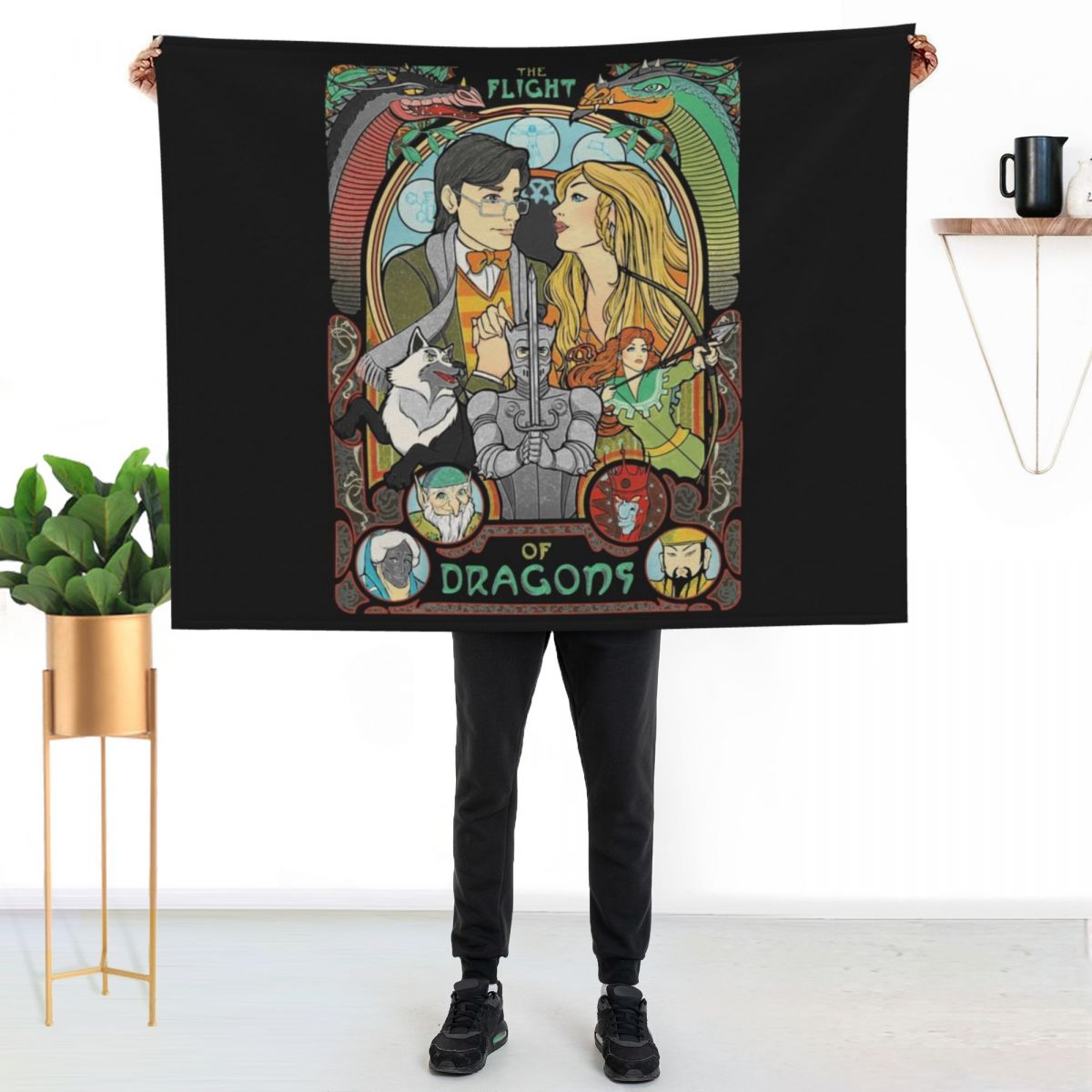 تي شيرت Flight of Dragons Esse - مراجعة Home Decor Png وسعره