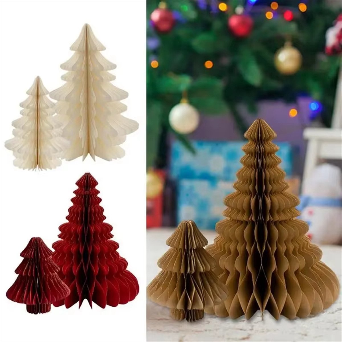 شجرة عيد الميلاد المصغرة ثلاثي - مراجعة Home Decor Trend 2026 وسعره