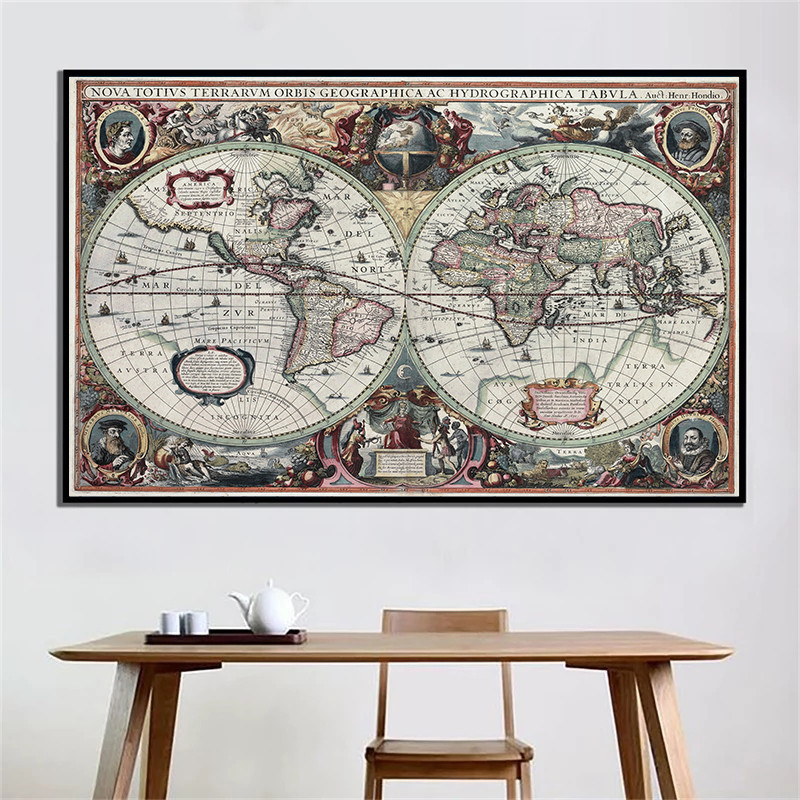 خريطة العالم الكلاسيكية، خريطة - مراجعة Home Decor Nautical وسعره
