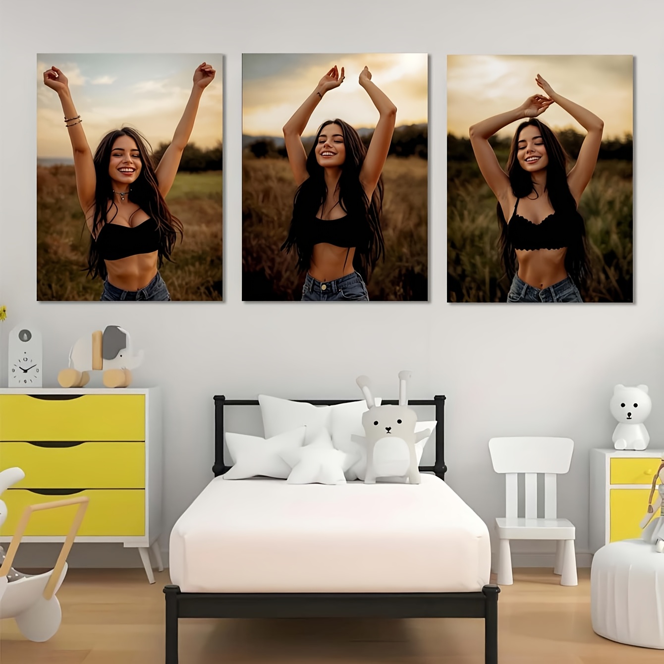 قم بتخصيص أي 3 صور تريدها هدية - مراجعة Home Decor Wall Pictures وسعره