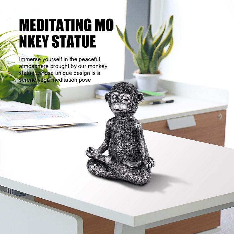 التأمل قرد تمثال الراتنج اليوغ - مراجعة Home Decor Statue وسعره
