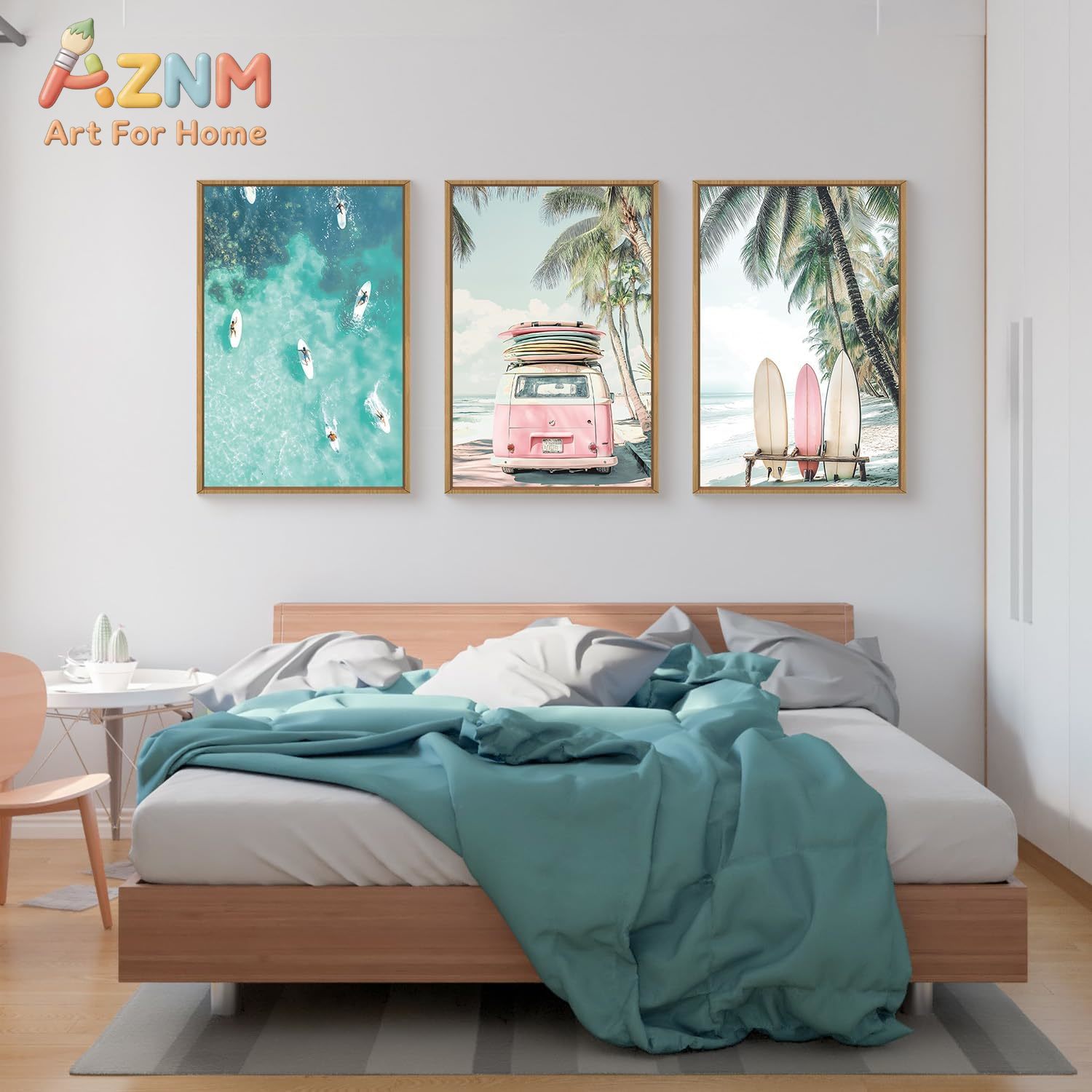 3 قطع لوحة جدارية قماشية صيفية - مراجعة Home Decor Nautical وسعره