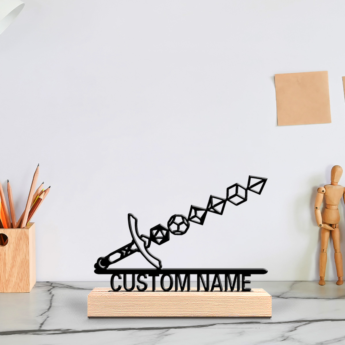 تمثال معدني تجريدي على شكل سيف - مراجعة Home Decor Statue وسعره