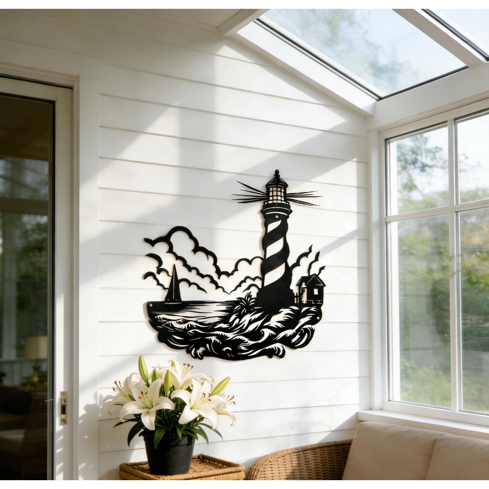 لوحة جدارية معدنية من CIFbuy ع - مراجعة Home Decor Nautical وسعره