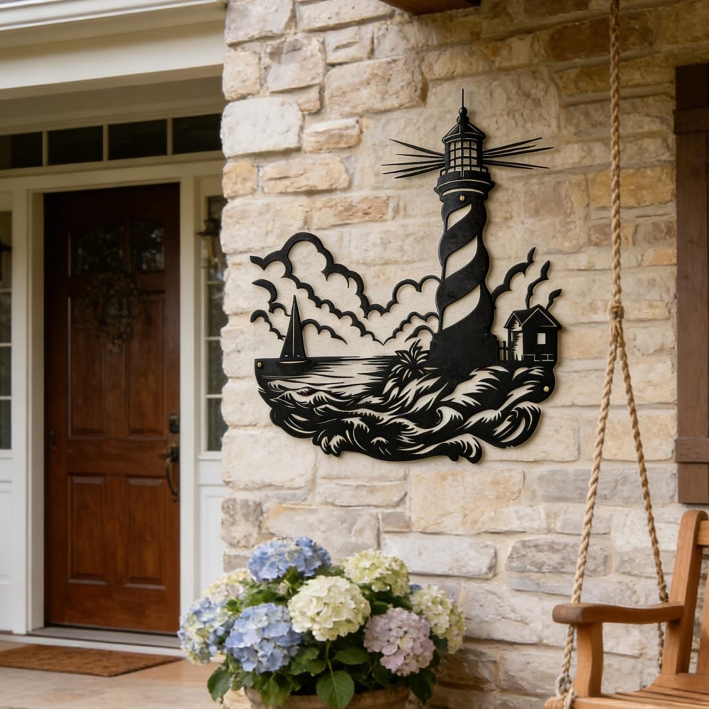 لوحة جدارية معدنية من CIFbuy ع - مراجعة Home Decor Nautical وسعره
