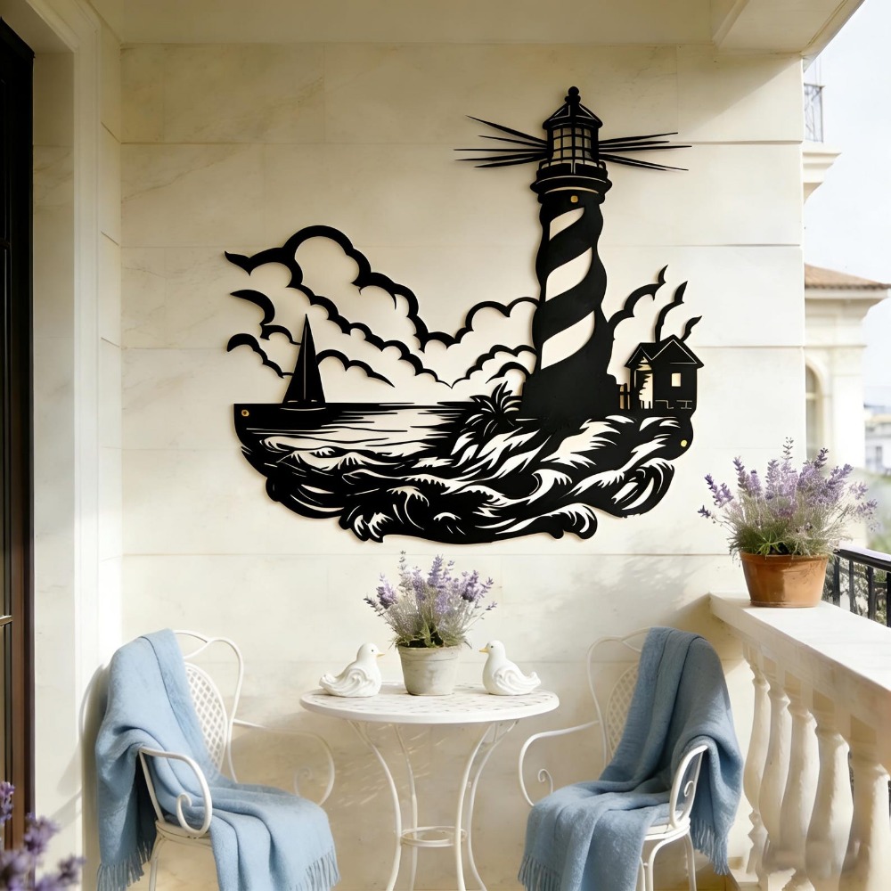 لوحة جدارية معدنية من CIFbuy ع - مراجعة Home Decor Nautical وسعره