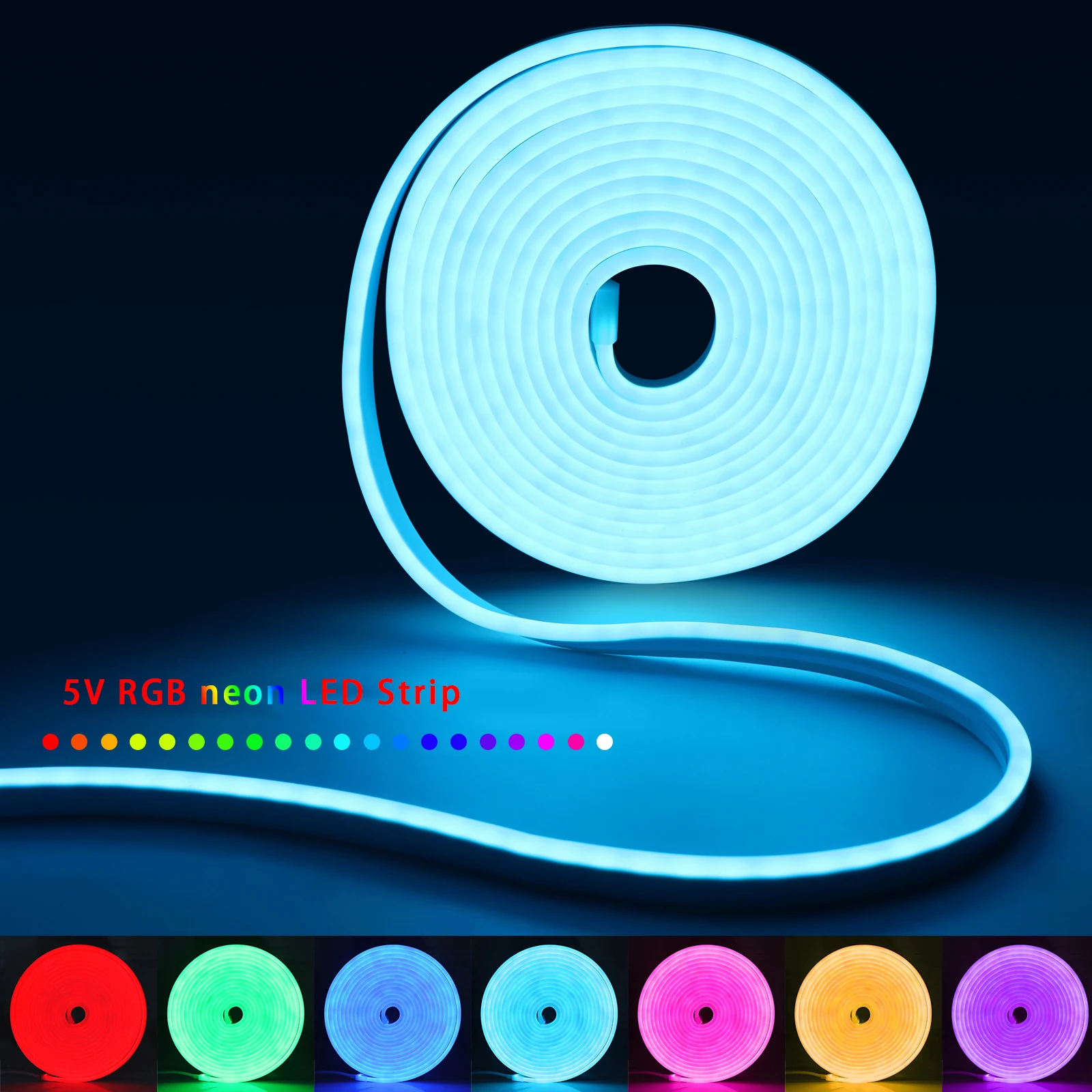 1-5 متر RGB LED شريط ضوء النيو - مراجعة Home Decor Light وسعره